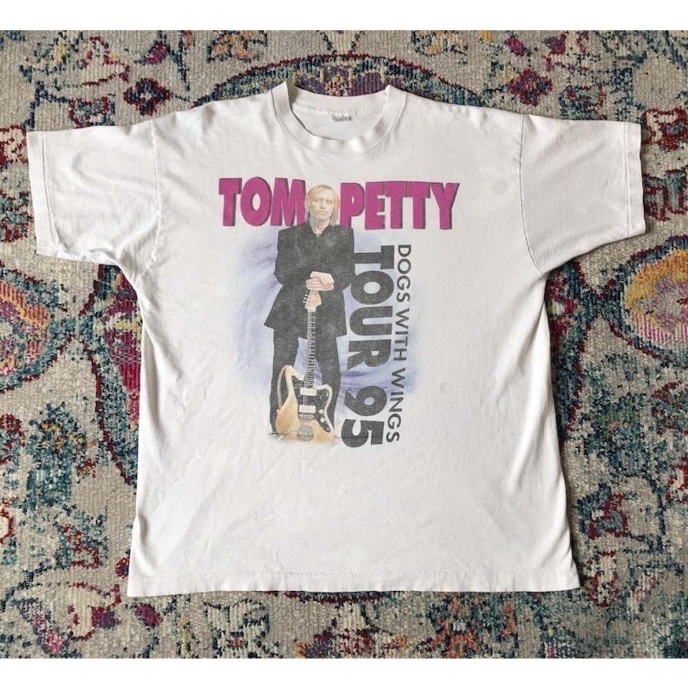 Tom Petty And The Heartbreakers 1995 Dogs With Wings Wilflowers Shirt